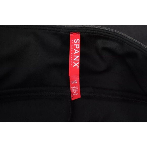Spanx Women's Large Black Faux Leather Sequin Leggings High Waisted 20189R - Picture 6 of 9